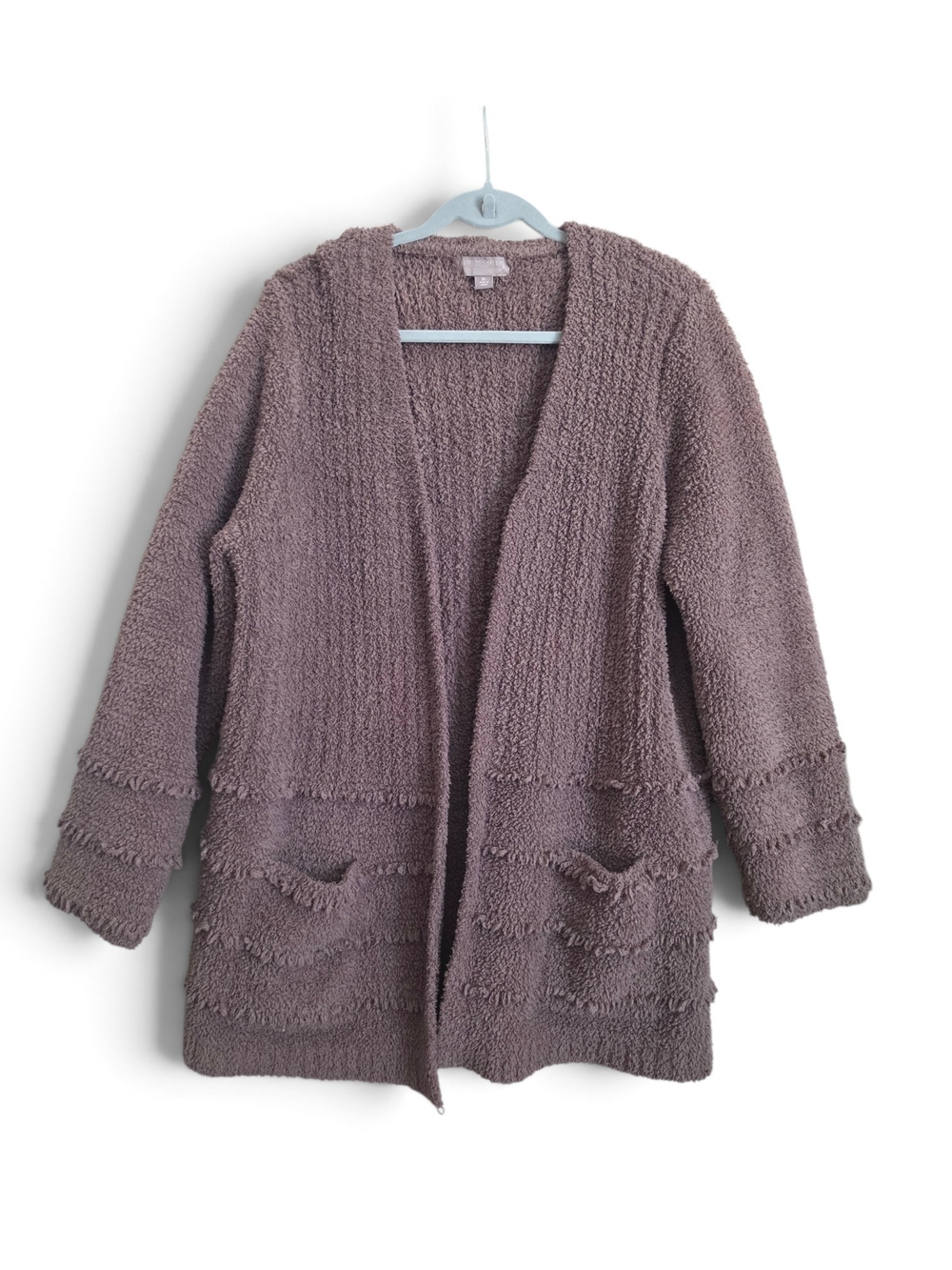 Barefoot Dreams Open-Front Cardigan in Brown Color